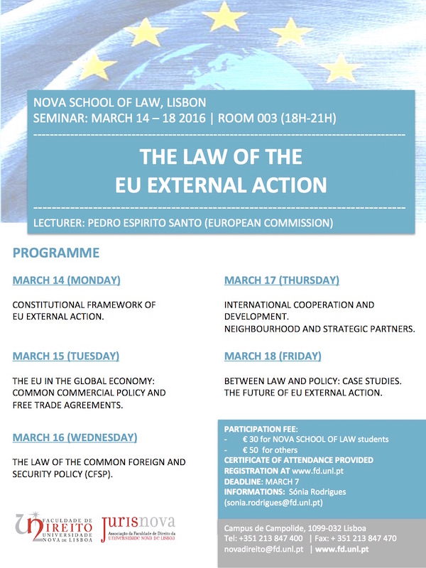 Seminar The Law of the EU External Action